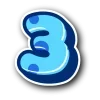 Стикер 9 BluePanda