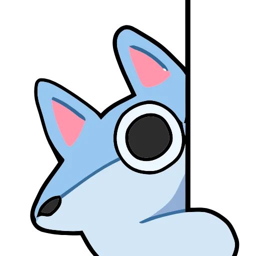 Стикер 53 Blue Fox