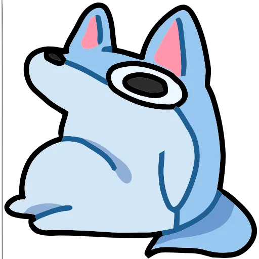 Стикер 18 Blue Fox