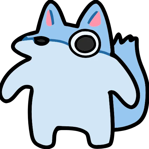 Стикер 3 Blue Fox
