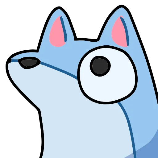 Стикер 23 Blue Fox