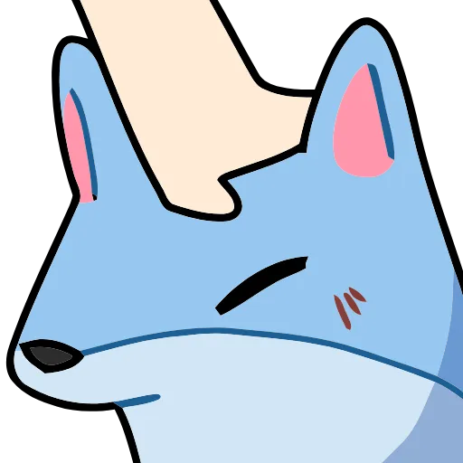 Стикер 46 Blue Fox
