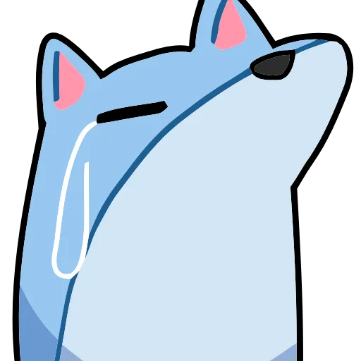 Стикер 54 Blue Fox