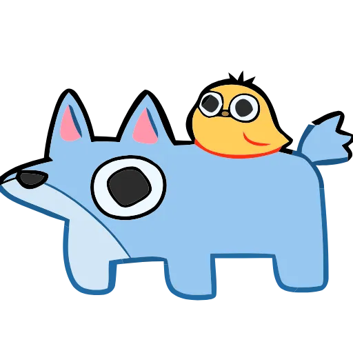 Стикер 16 Blue Fox