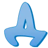 🤩 Эмодзи «Синие буквы, русские и английские» для Telegram