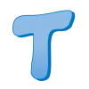 🤩 Эмодзи «Синие буквы, русские и английские» для Telegram