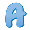 🤩 Эмодзи «Синие буквы, русские и английские» для Telegram