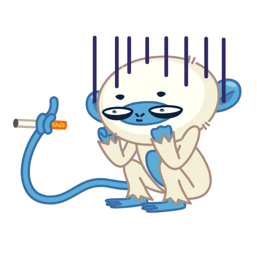 Стикер 28 Blue Monkey