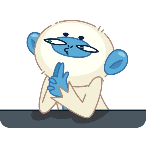 Стикер 21 Blue Monkey