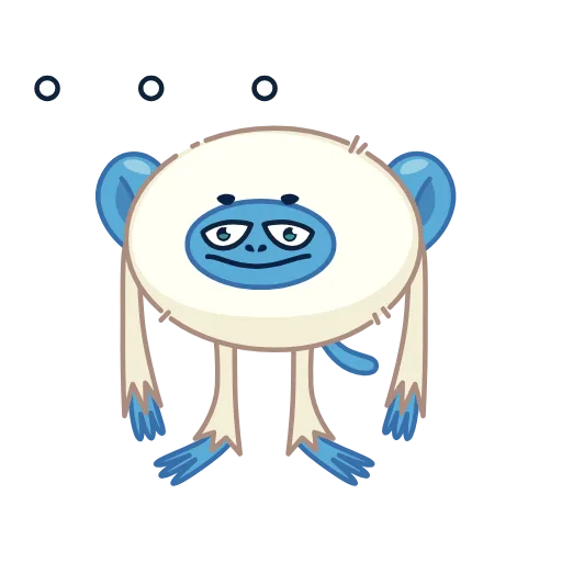 Стикер 16 Blue Monkey