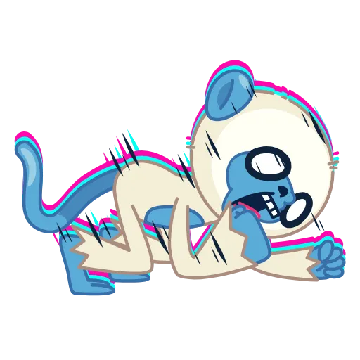 Стикер 8 Blue Monkey