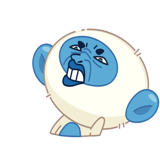Стикер 25 Blue Monkey
