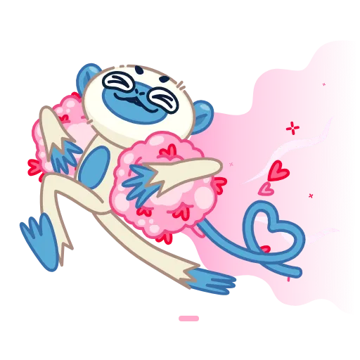 Стикер 30 Blue Monkey