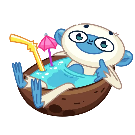 Стикер 15 Blue Monkey