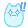 Стикер 14 Blue Nyan