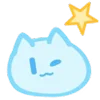 Стикер 18 Blue Nyan