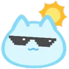 Стикер 3 Blue Nyan