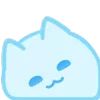 Стикер 45 Blue Nyan