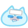 Стикер 35 Blue Nyan