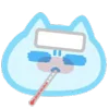 Стикер 36 Blue Nyan