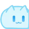 Стикер 55 Blue Nyan