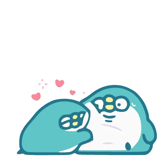 Стикер 6 Blue Penguin