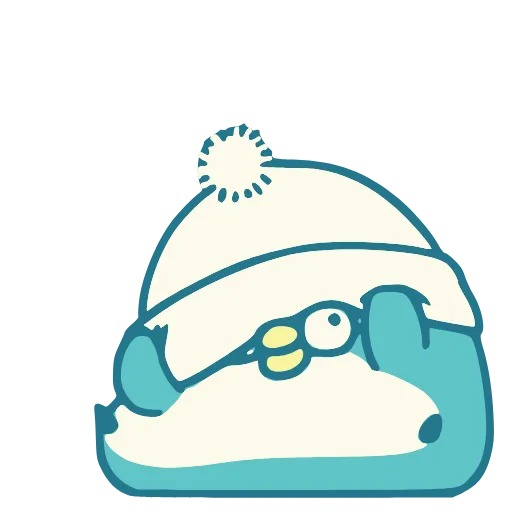 Стикер 14 Blue Penguin
