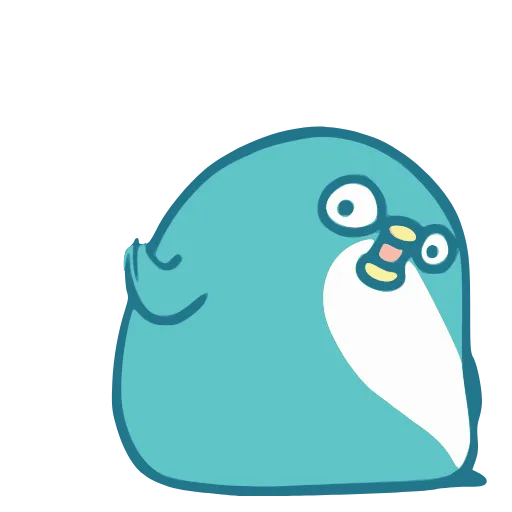 Стикер 23 Blue Penguin
