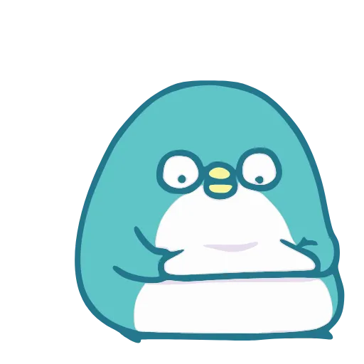 Стикер 21 Blue Penguin