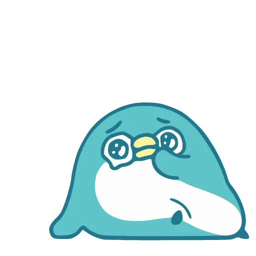 Стикер 20 Blue Penguin