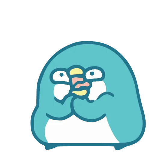 Стикер 2 Blue Penguin