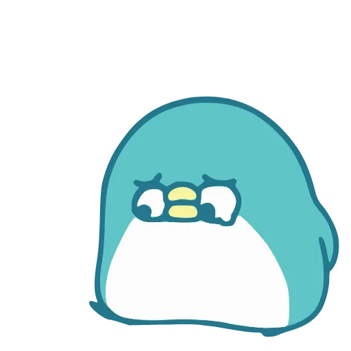 Стикер 8 Blue Penguin