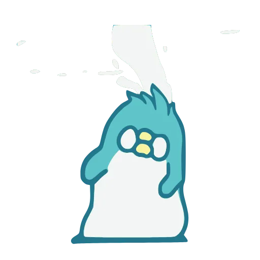 Стикер 3 Blue Penguin