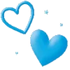 Стикер 37 Blue Random Emoji - голубые рандом эмодзи