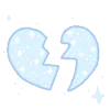 Стикер 40 Blue Random Emoji - голубые рандом эмодзи