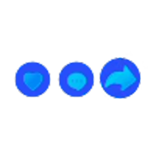 💙 Эмодзи «Синий градиент с анимацией» для Telegram