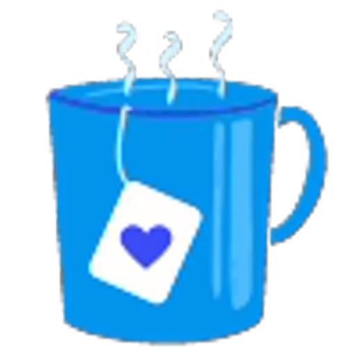 ☕️ Эмодзи «Синий градиент с анимацией» для Telegram