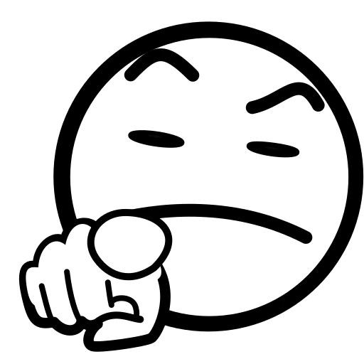🫵 Эмодзи «White - белые эмодзи» для Telegram