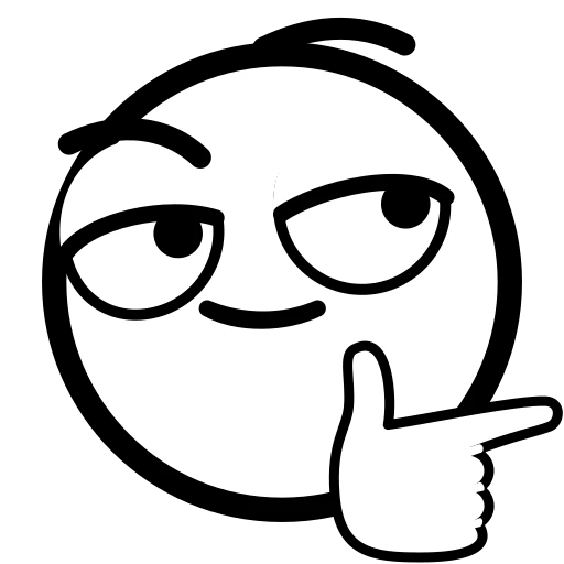 😎 Эмодзи «White - белые эмодзи» для Telegram