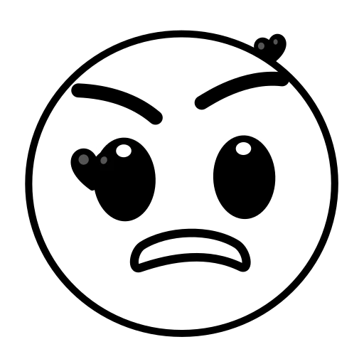 😡 Эмодзи «White - белые эмодзи» для Telegram