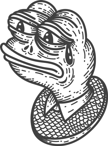 😔 Стикер «Теория Элит» для Telegram