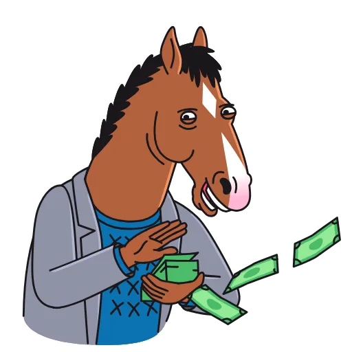 Стикер 17 BoJack Horseman