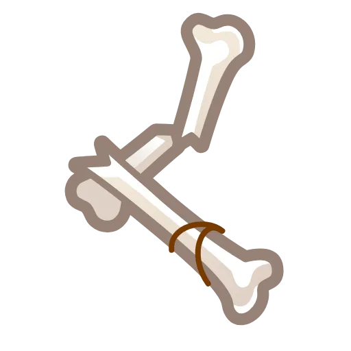Стикер 54 Bony Font Emoji