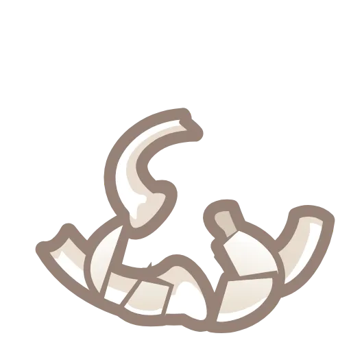 Стикер 38 Bony Font Emoji
