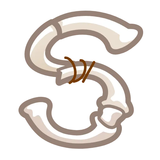 Стикер 19 Bony Font Emoji