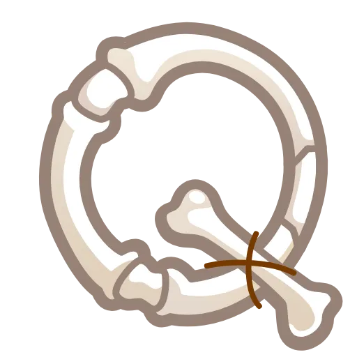 Стикер 17 Bony Font Emoji