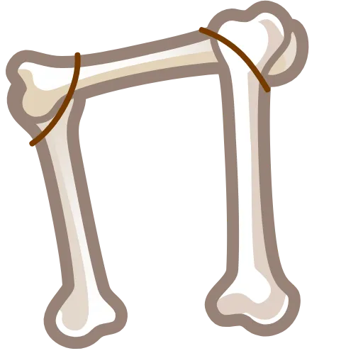Стикер 31 Bony Font Emoji