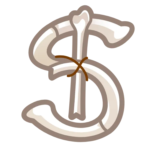 Стикер 48 Bony Font Emoji