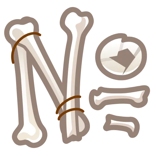 Стикер 58 Bony Font Emoji