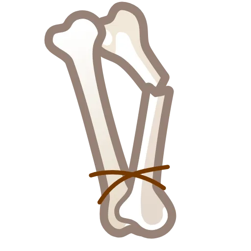 Стикер 22 Bony Font Emoji